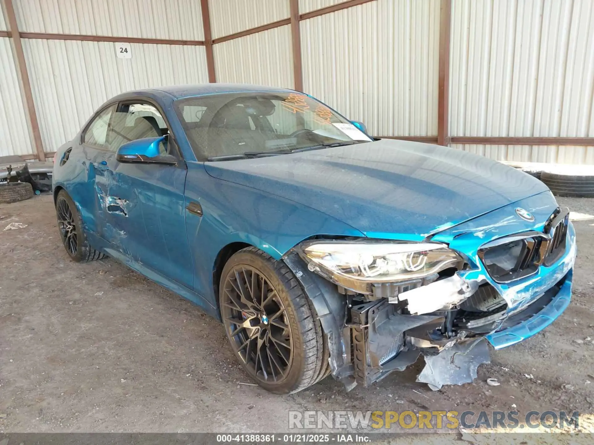 1 Photograph of a damaged car WBS2U7C58KVJ07650 BMW M2 2019