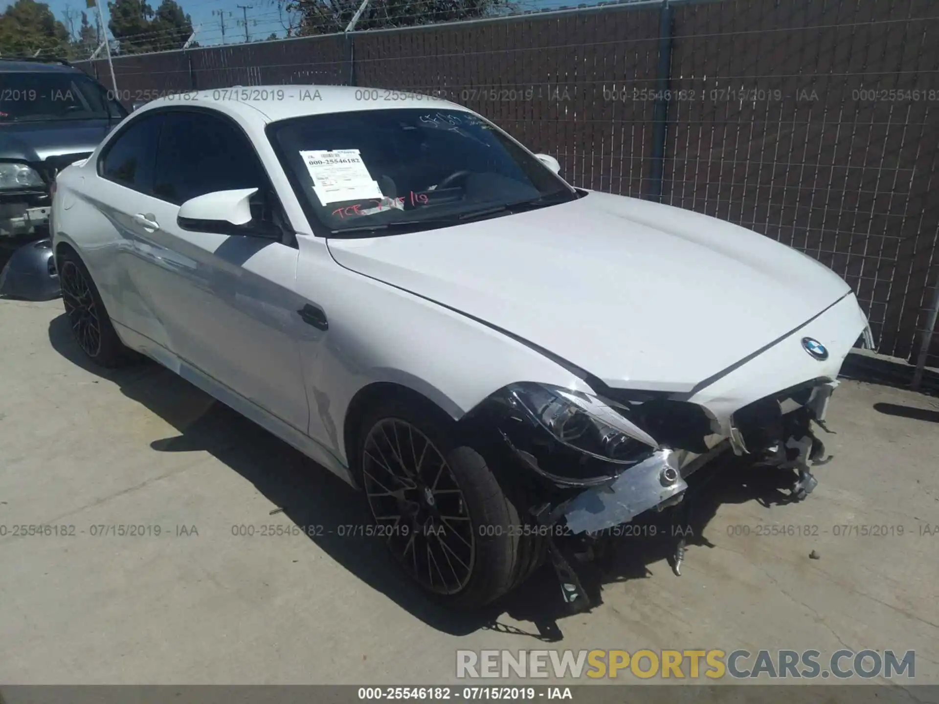 1 Photograph of a damaged car WBS2U7C59KVJ07513 BMW M2 2019