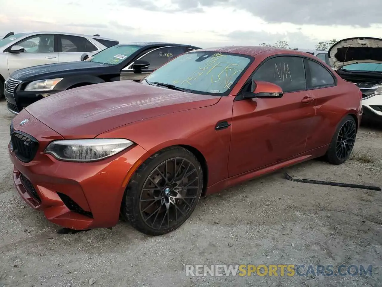 1 Photograph of a damaged car WBS2U7C02L7D66292 BMW M2 2020