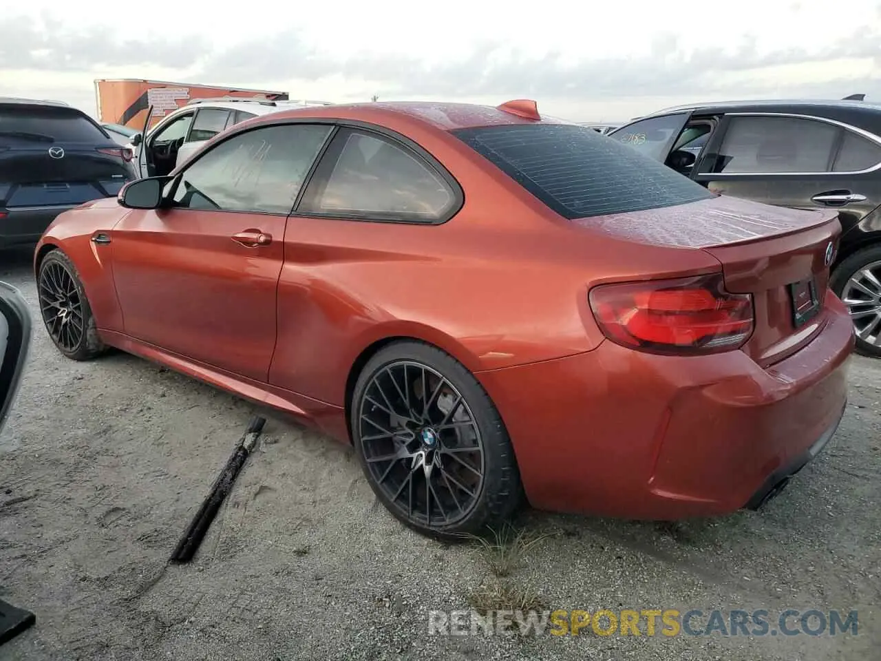 2 Photograph of a damaged car WBS2U7C02L7D66292 BMW M2 2020