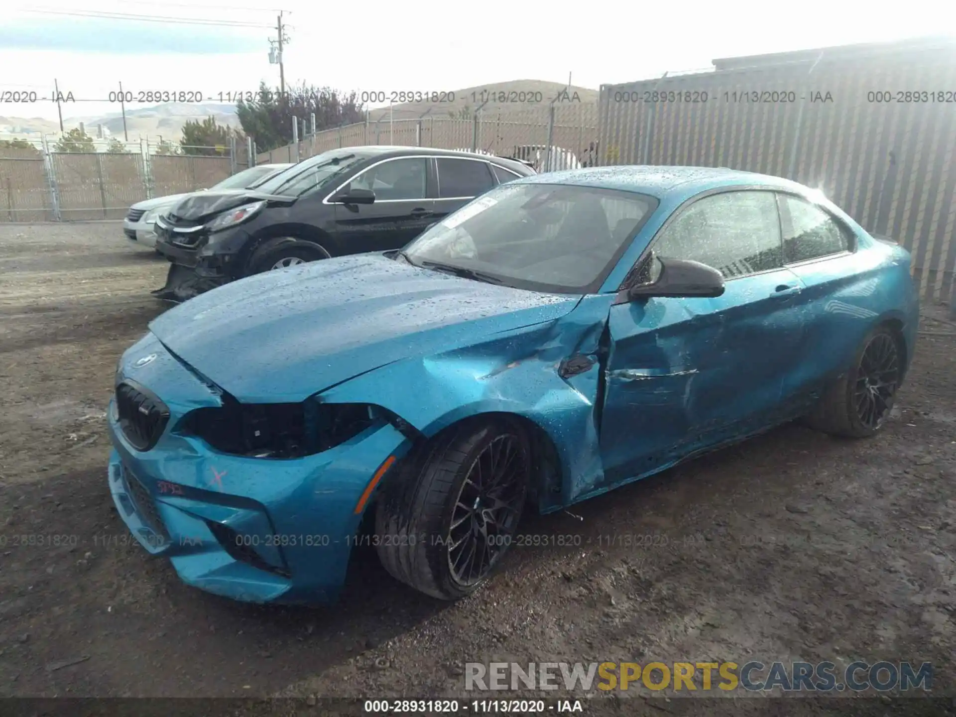 2 Photograph of a damaged car WBS2U7C05L7F57687 BMW M2 2020