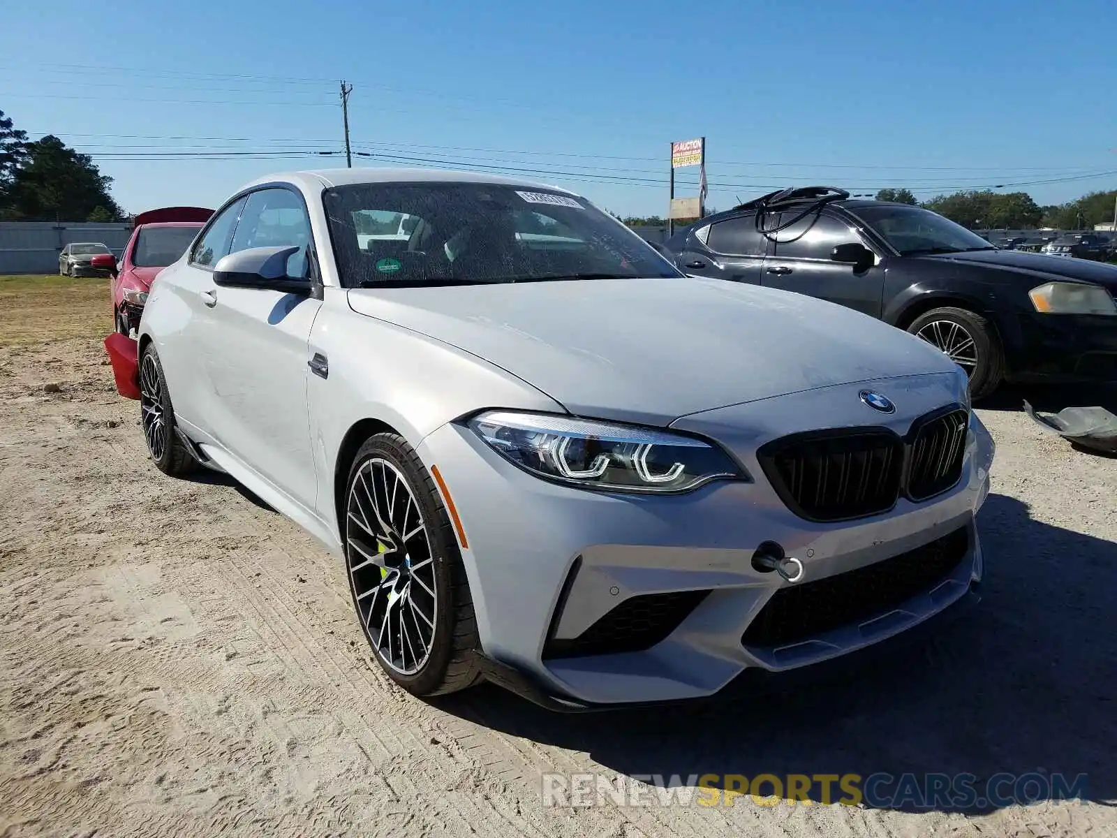 1 Photograph of a damaged car WBS2U7C09L7F03129 BMW M2 2020