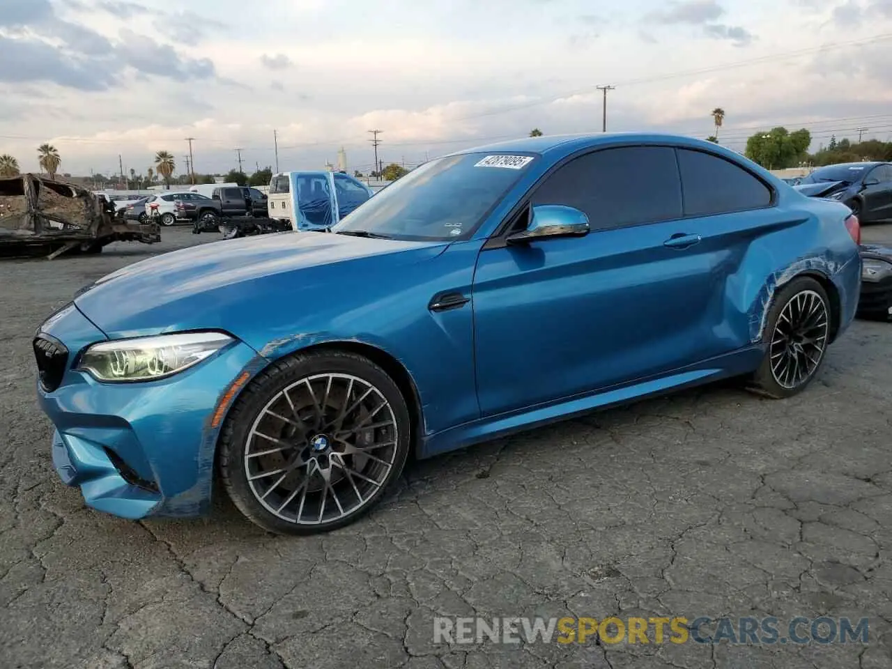 1 Photograph of a damaged car WBS2U7C09L7F04099 BMW M2 2020