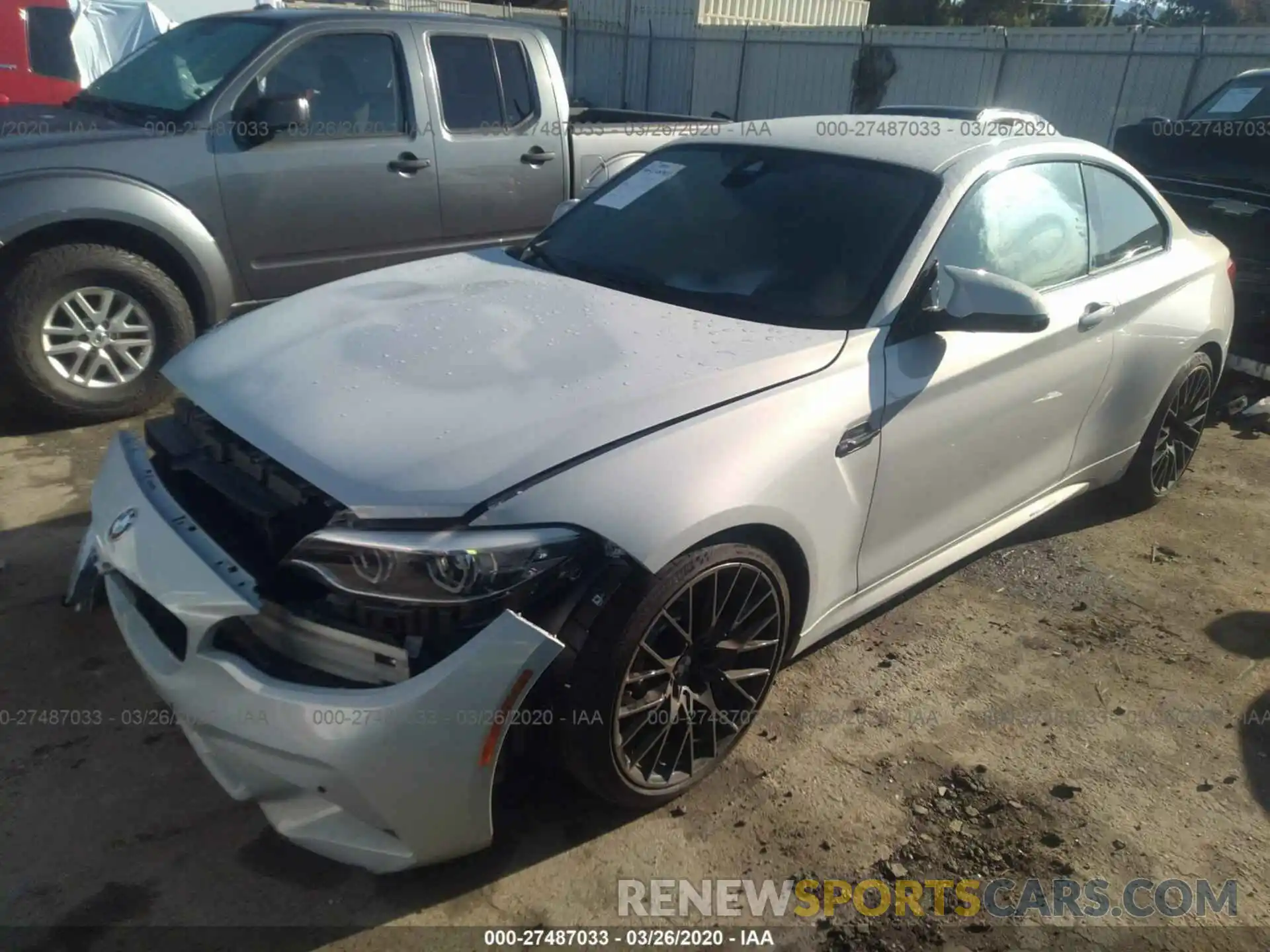 2 Photograph of a damaged car WBS2U7C0XL7E48495 BMW M2 2020