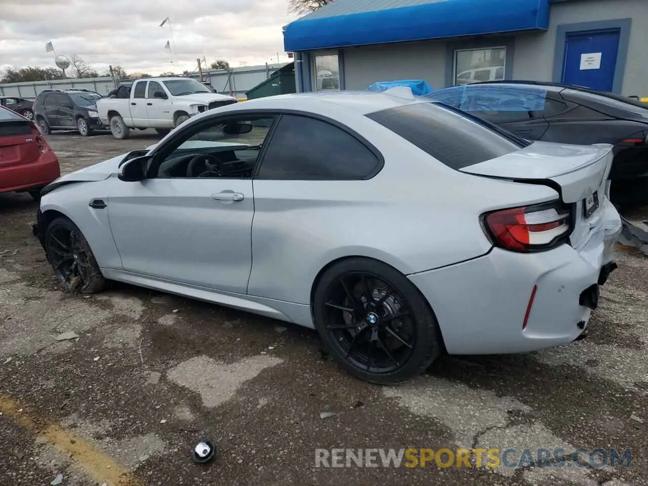 2 Photograph of a damaged car WBS2U7C06M7H84484 BMW M2 2021