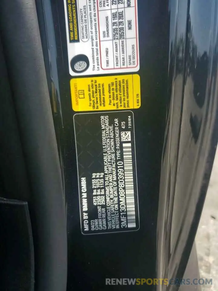 13 Photograph of a damaged car 3MF13DM08P8D39910 BMW M2 2023