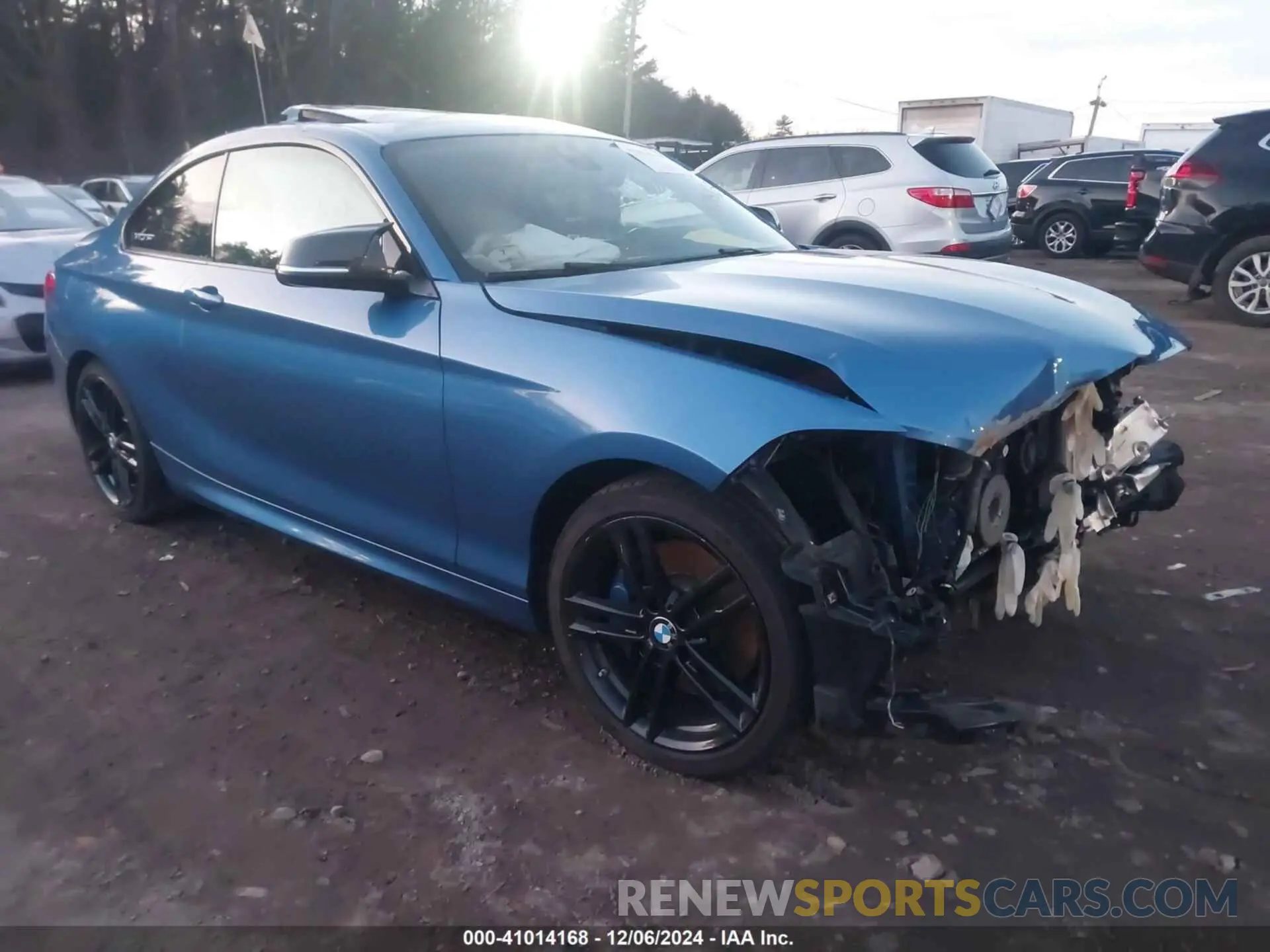 1 Photograph of a damaged car WBA2J7C55KVD61347 BMW M240I 2019