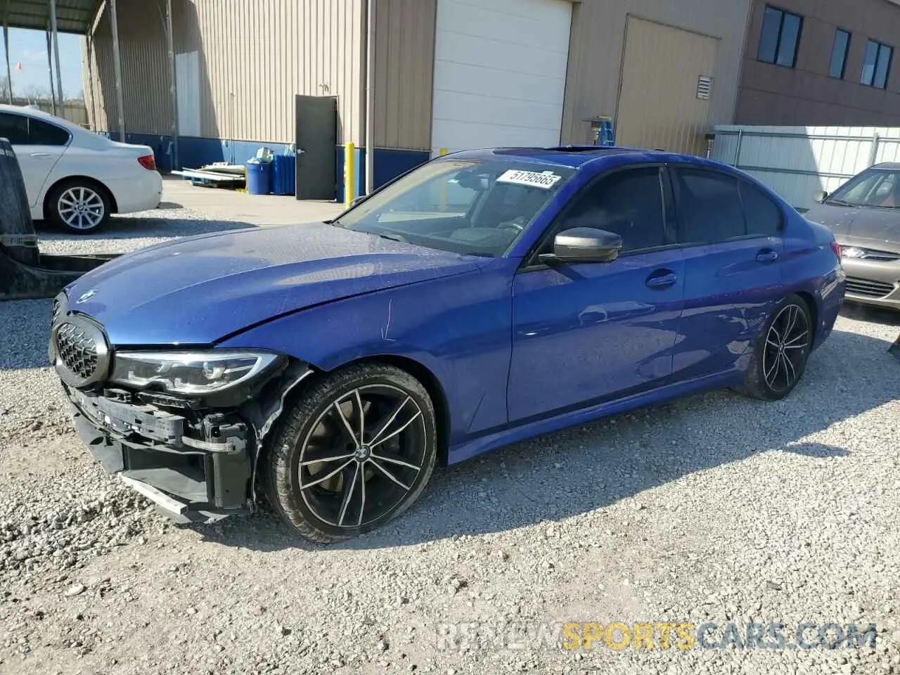 1 Photograph of a damaged car 3MW5U7J00L8B42468 BMW M3 2020