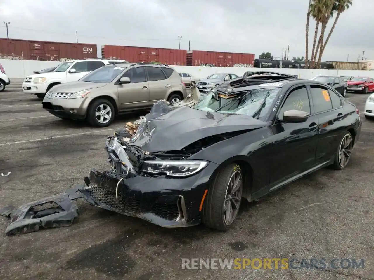 2 Photograph of a damaged car 3MW5U7J01L8B41829 BMW M3 2020