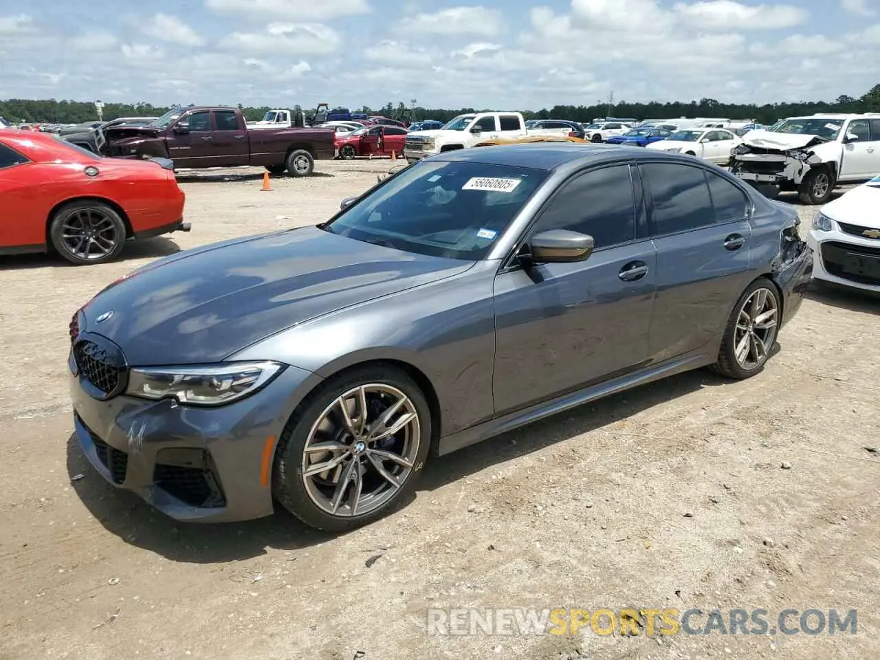 1 Photograph of a damaged car 3MW5U7J03L8B26409 BMW M3 2020