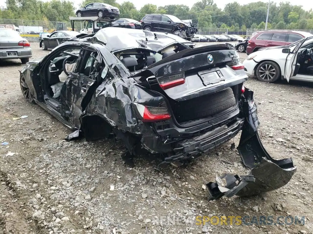 3 Photograph of a damaged car 3MW5U7J03L8B40147 BMW M3 2020