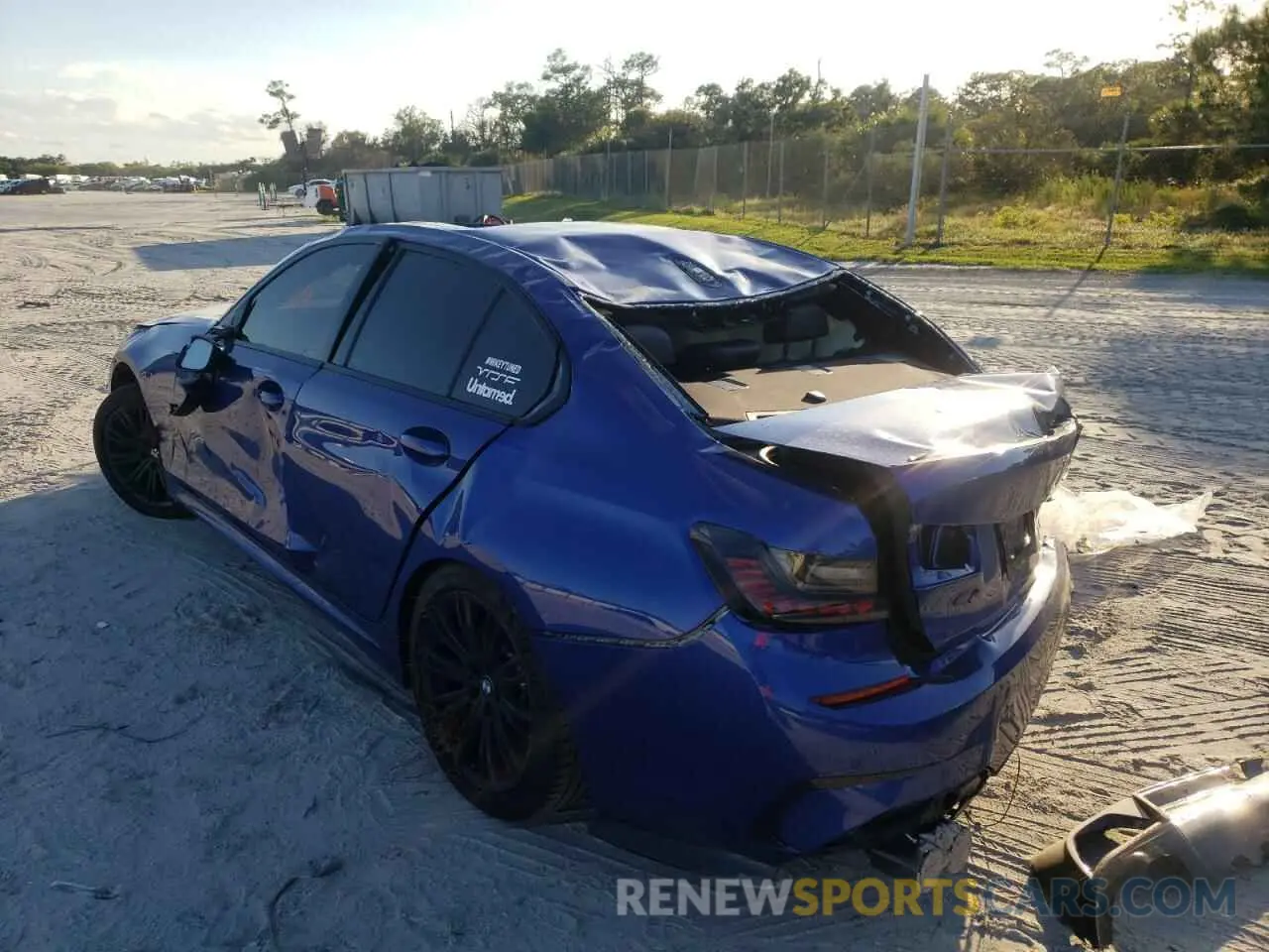 3 Photograph of a damaged car WBA5U7C00LFH29566 BMW M3 2020