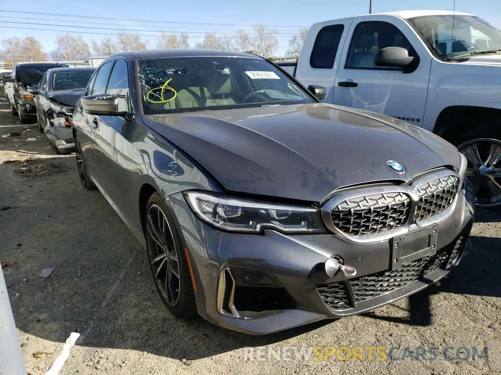 1 Photograph of a damaged car WBA5U7C01LA232293 BMW M3 2020