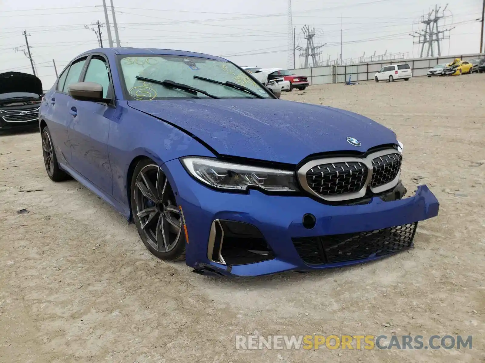 1 Photograph of a damaged car WBA5U7C01LFH56338 BMW M3 2020