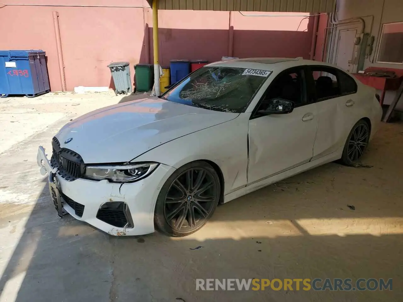 1 Photograph of a damaged car WBA5U7C05LFH22273 BMW M3 2020