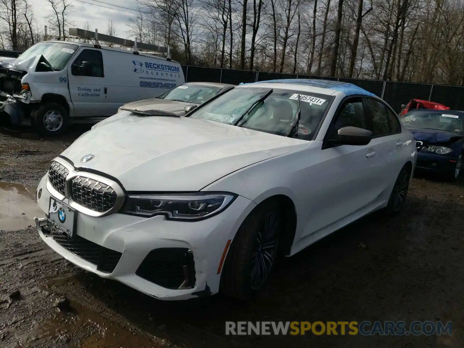 2 Photograph of a damaged car WBA5U7C05LFH23178 BMW M3 2020