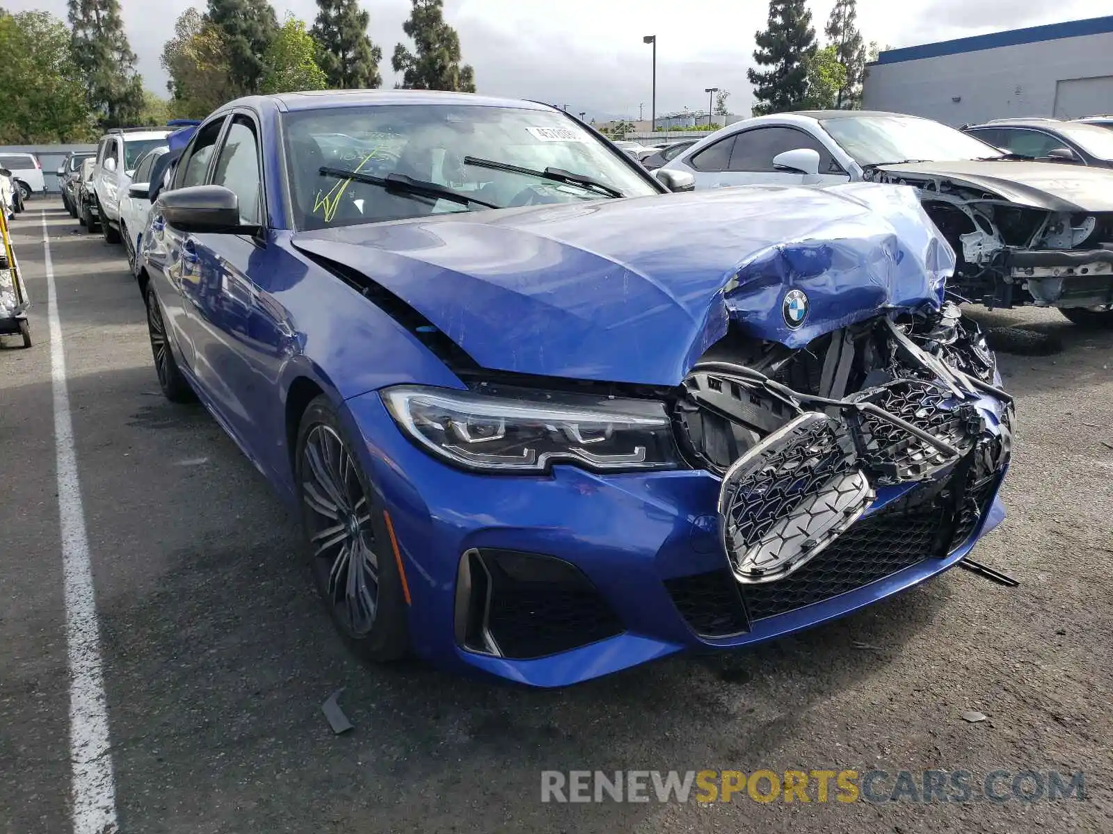 1 Photograph of a damaged car WBA5U7C08LA232386 BMW M3 2020