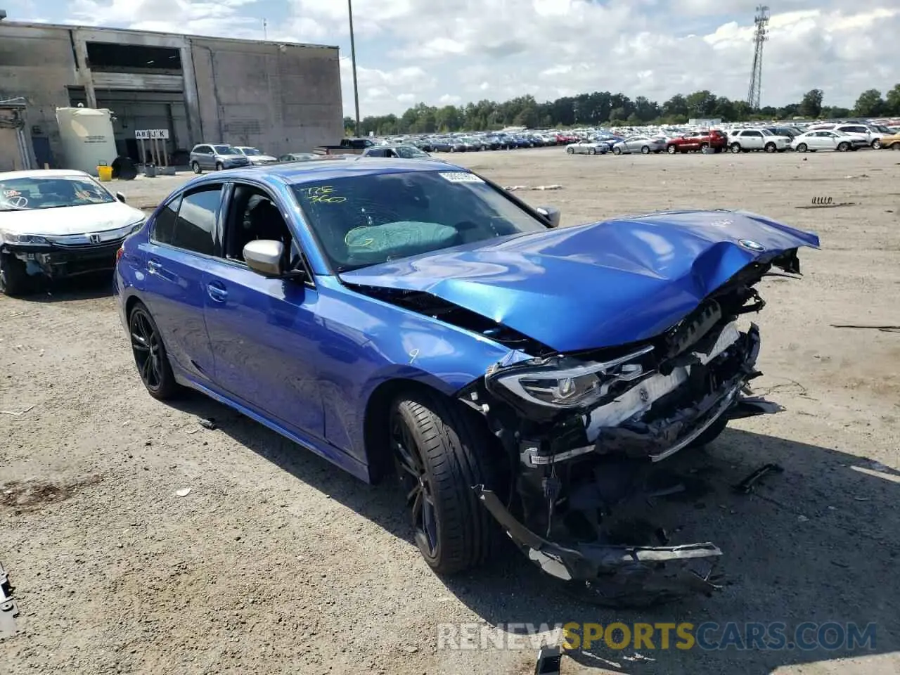 1 Photograph of a damaged car WBA5U9C00LFH67780 BMW M3 2020