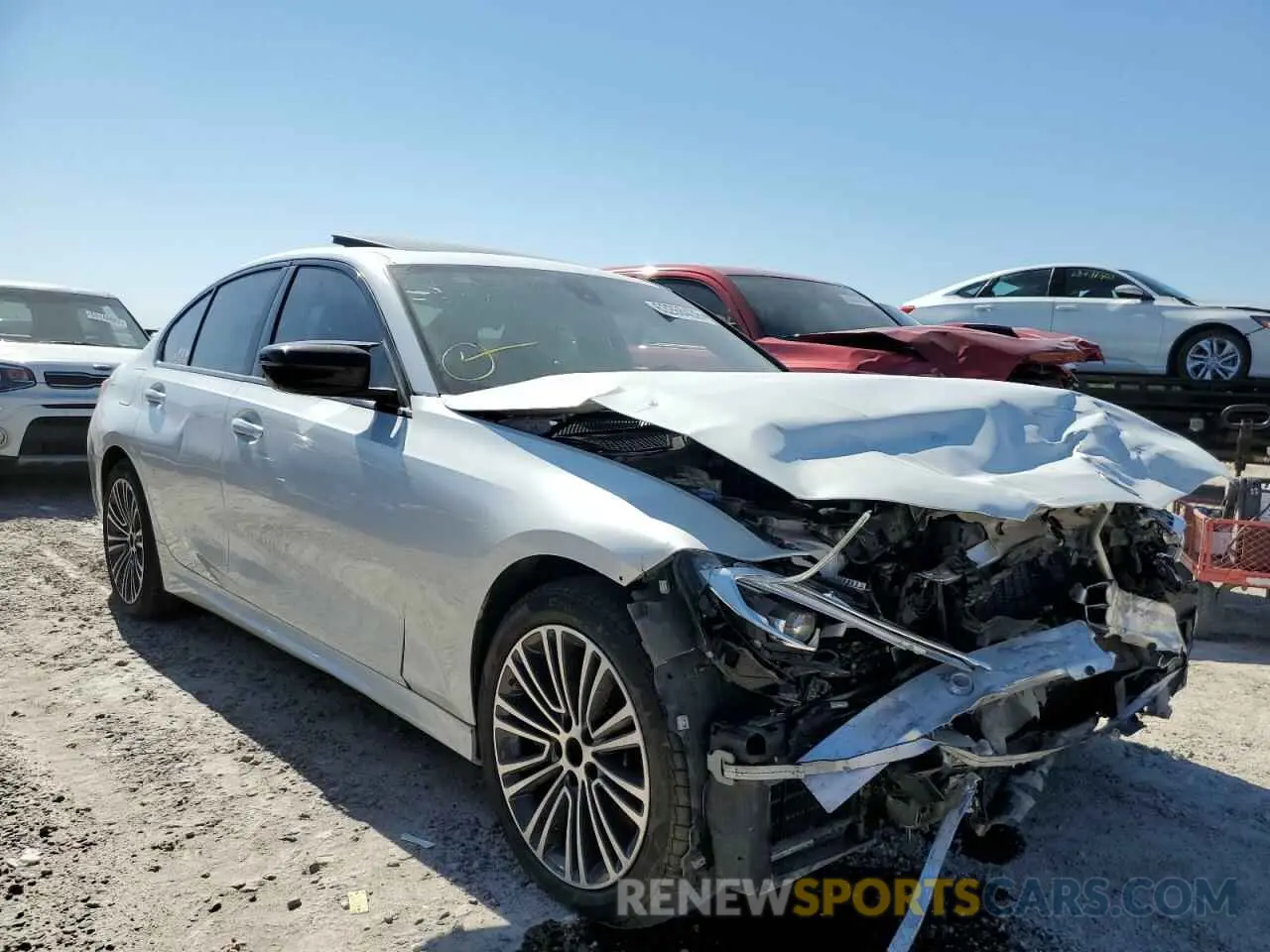 1 Photograph of a damaged car WBA5U9C04LFH28755 BMW M3 2020