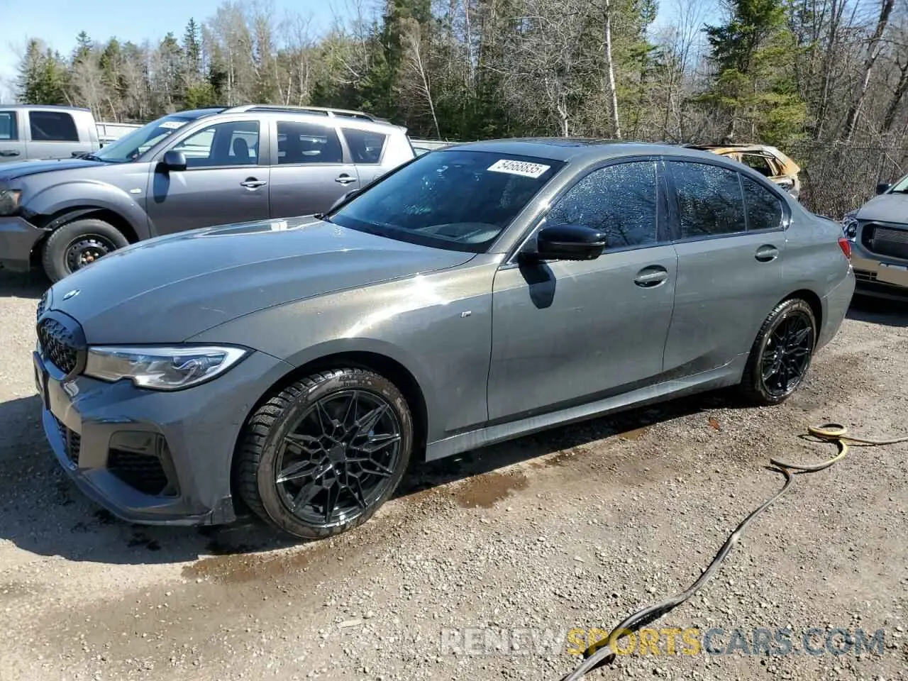 1 Photograph of a damaged car WBA5U9C09LFH32414 BMW M3 2020