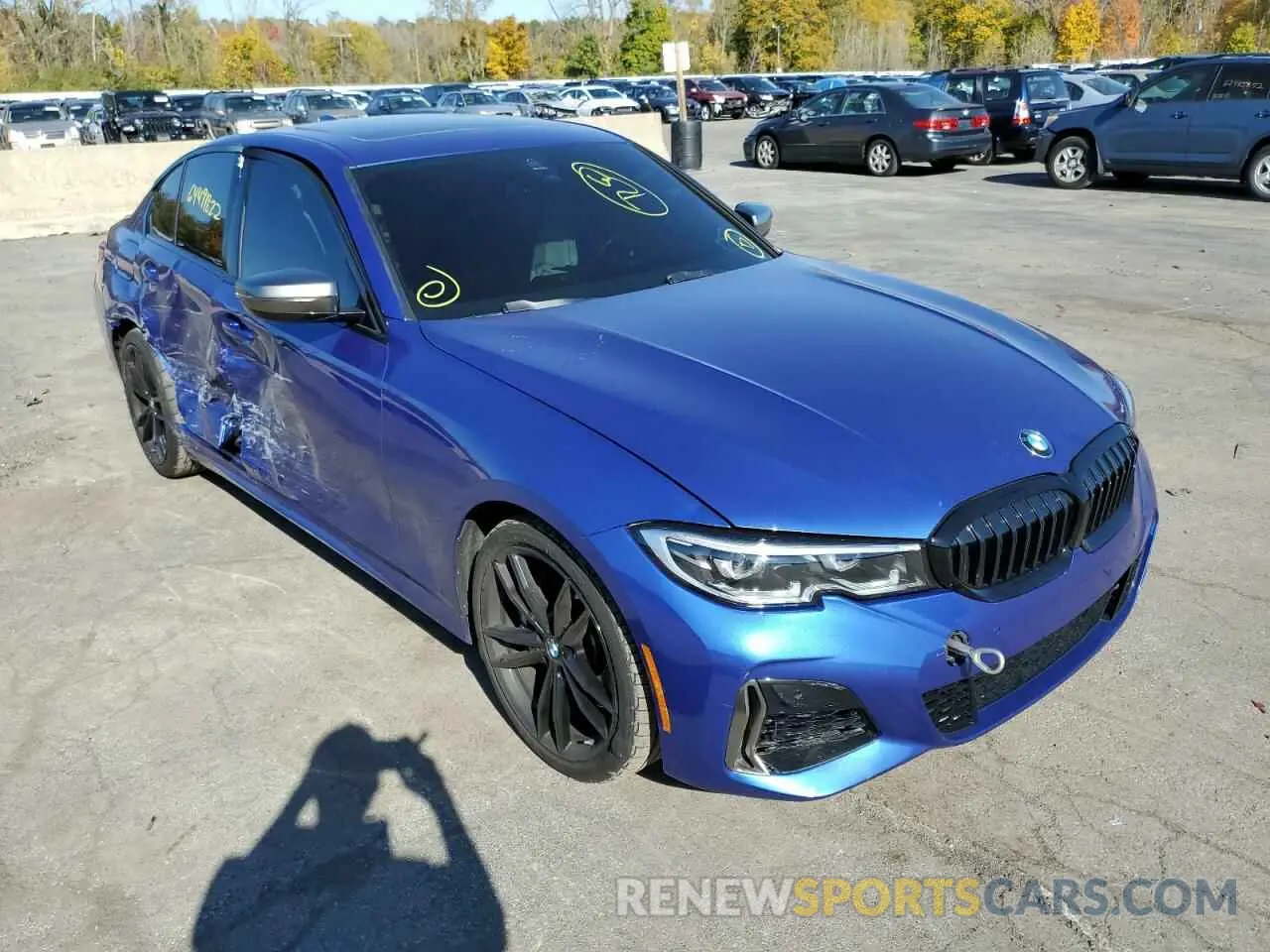 1 Photograph of a damaged car WBA5U9C0XLFH71366 BMW M3 2020