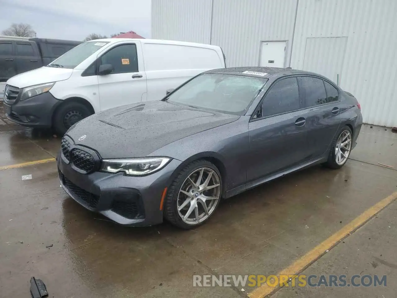 1 Photograph of a damaged car 3MW5U7J01M8B54730 BMW M3 2021