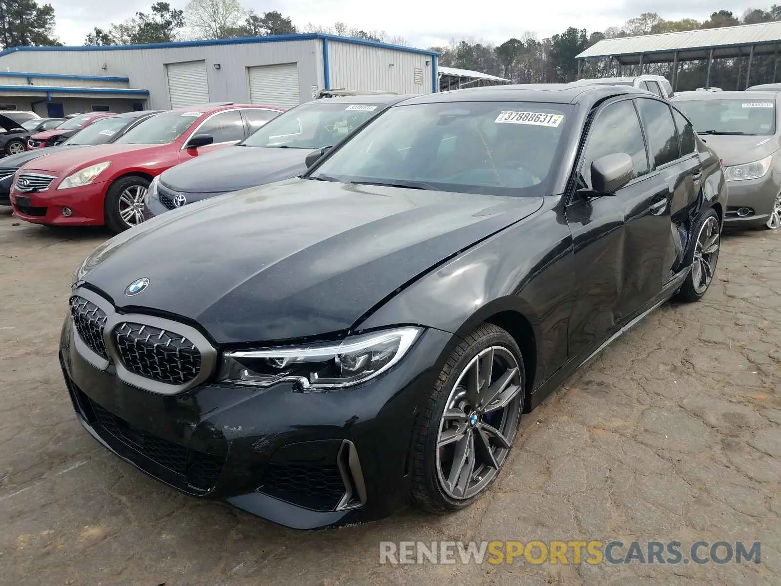 2 Photograph of a damaged car 3MW5U7J02M8B64604 BMW M3 2021