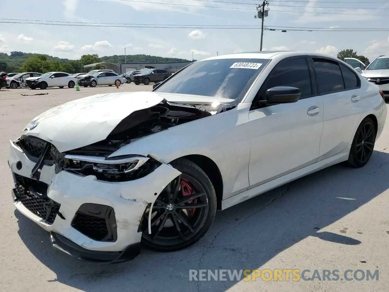 1 Photograph of a damaged car 3MW5U7J03M8C00252 BMW M3 2021