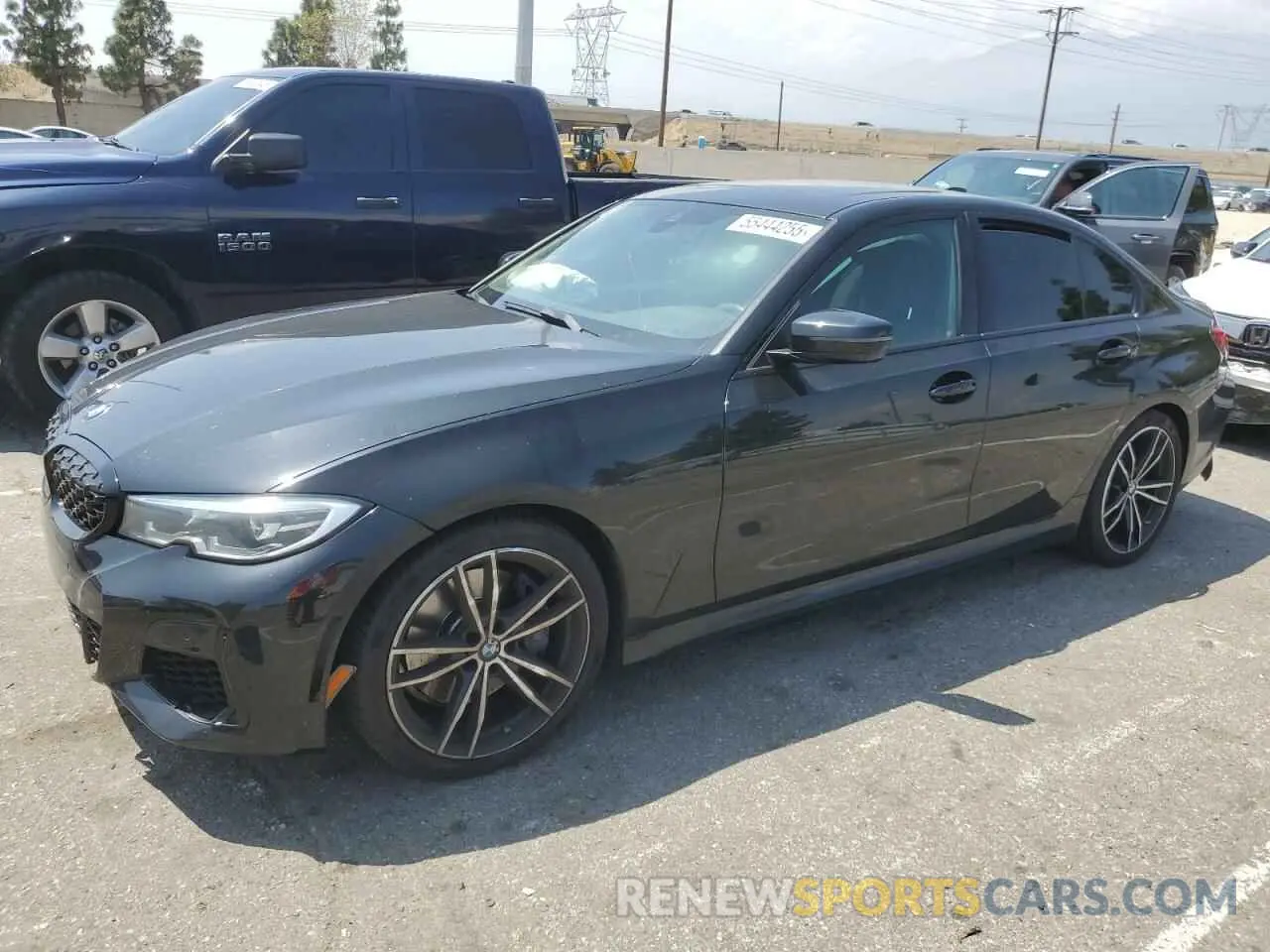 1 Photograph of a damaged car 3MW5U7J08M8B65398 BMW M3 2021