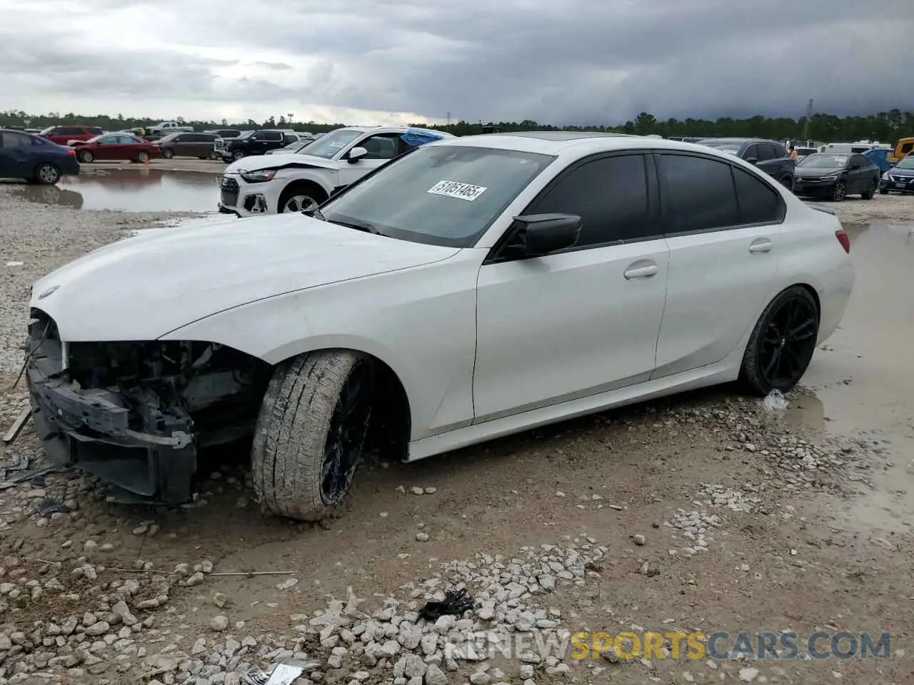 1 Photograph of a damaged car 3MW5U7J08M8C10971 BMW M3 2021