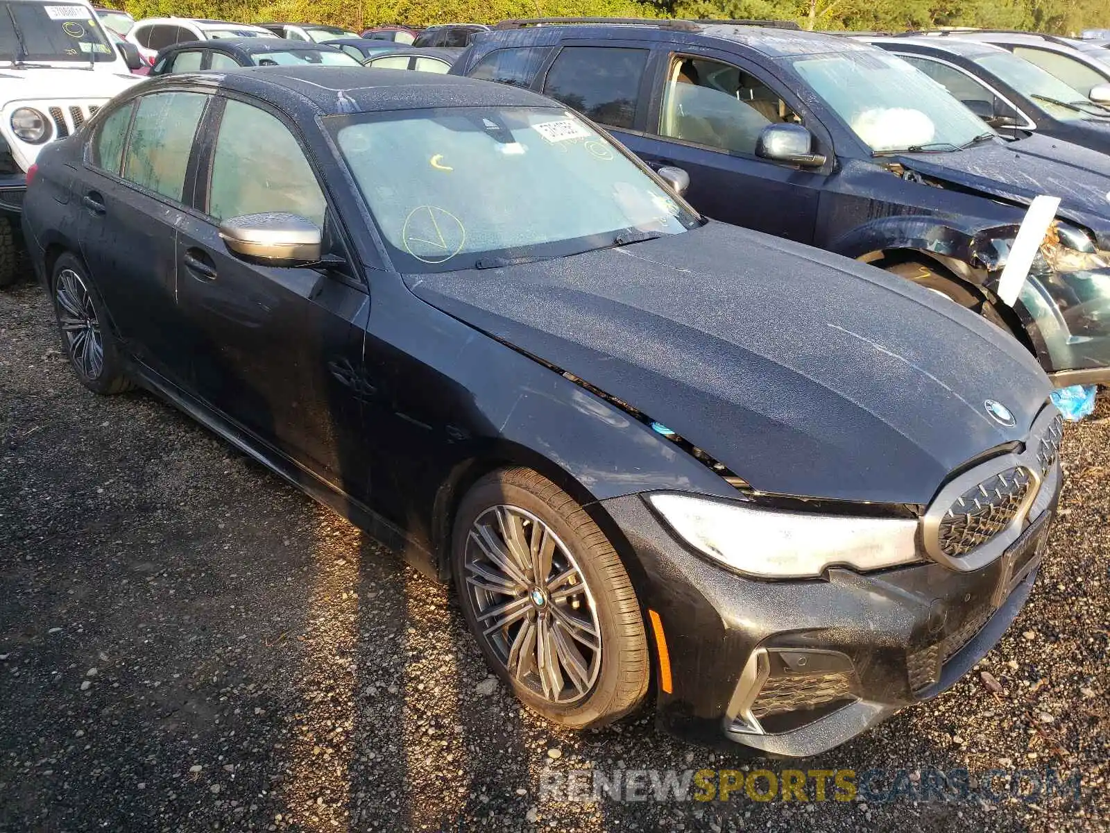 1 Photograph of a damaged car 3MW5U9J00M8B60806 BMW M3 2021