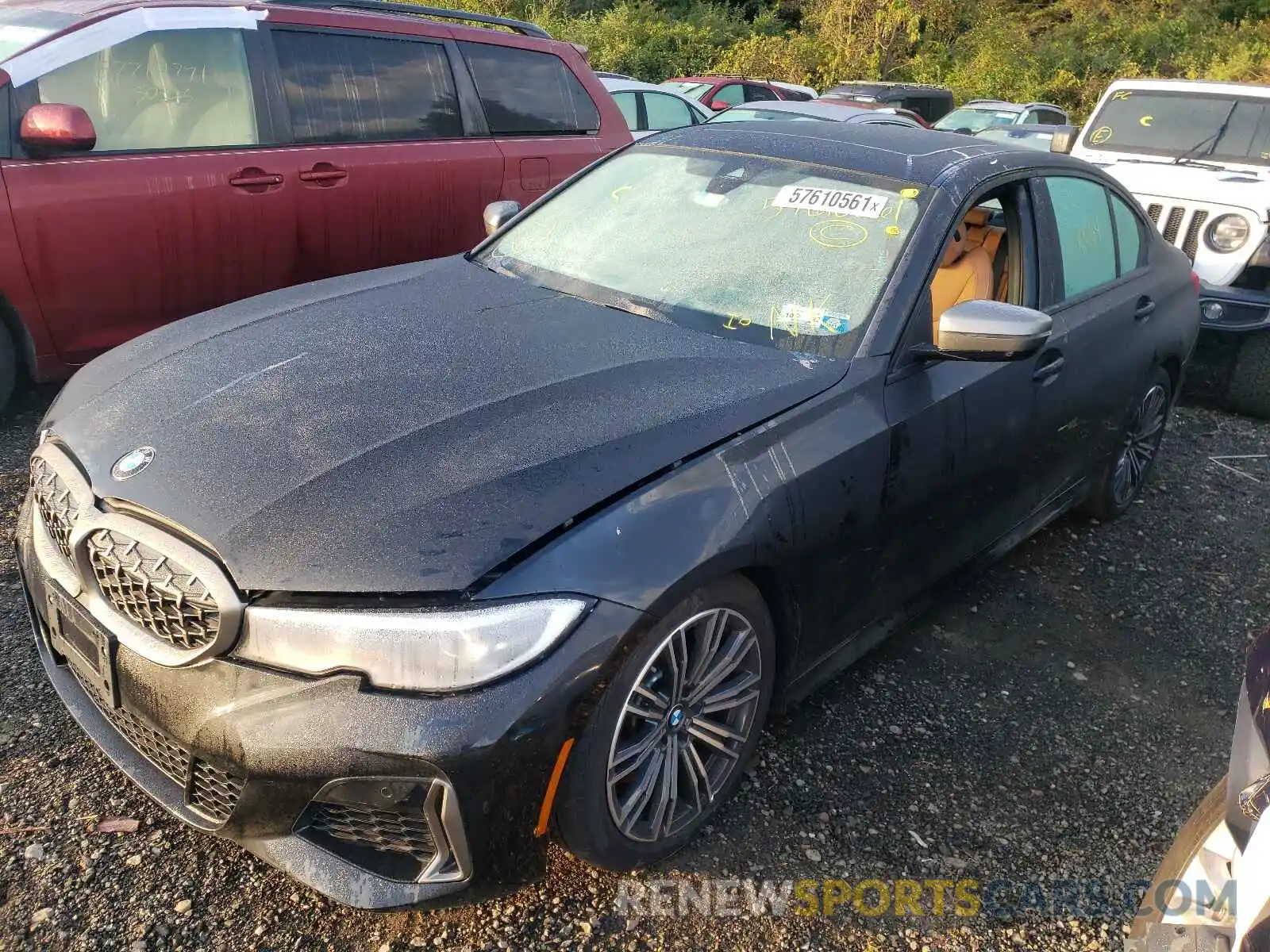 2 Photograph of a damaged car 3MW5U9J00M8B60806 BMW M3 2021