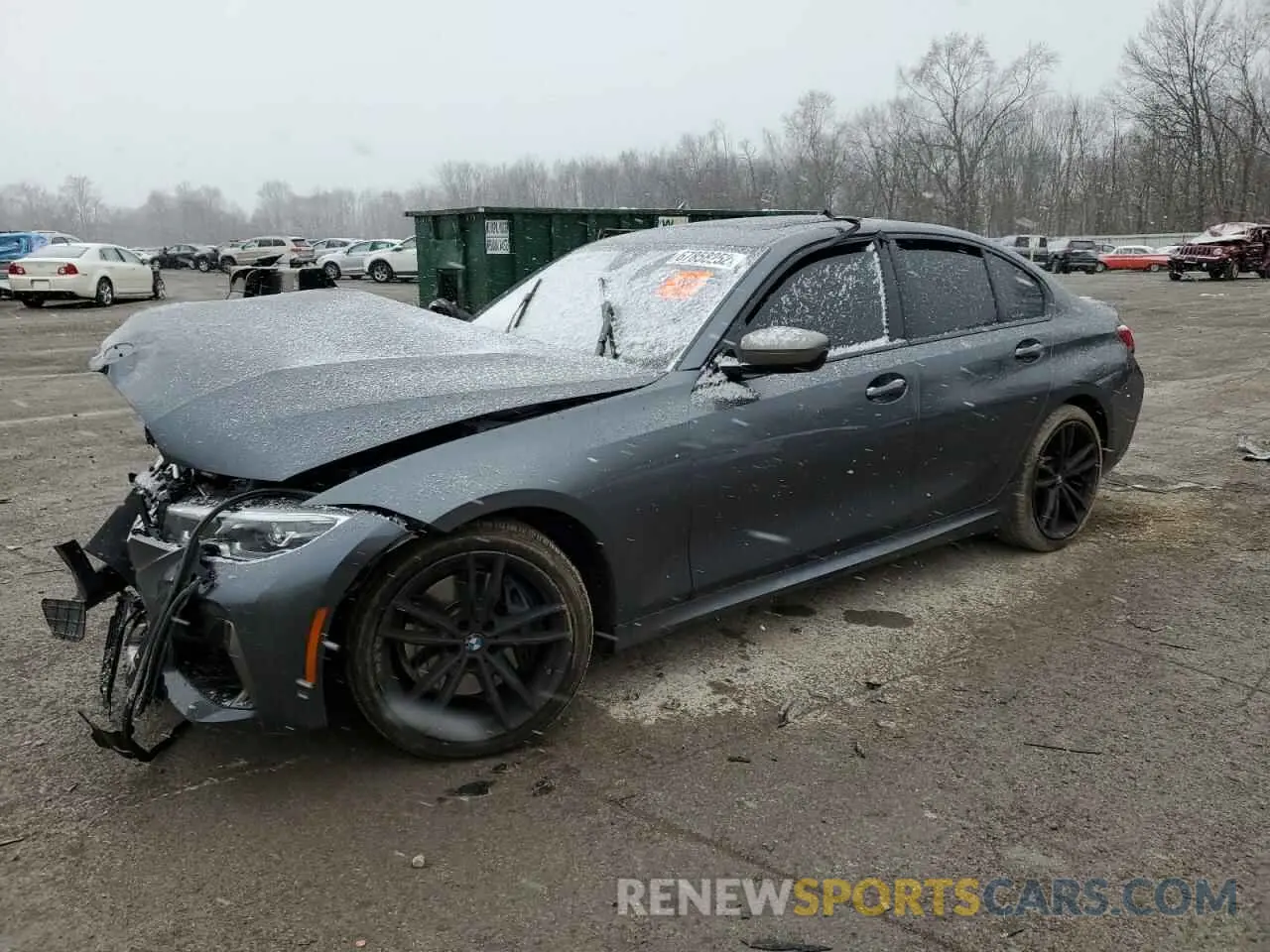 1 Photograph of a damaged car 3MW5U9J06M8B61300 BMW M3 2021