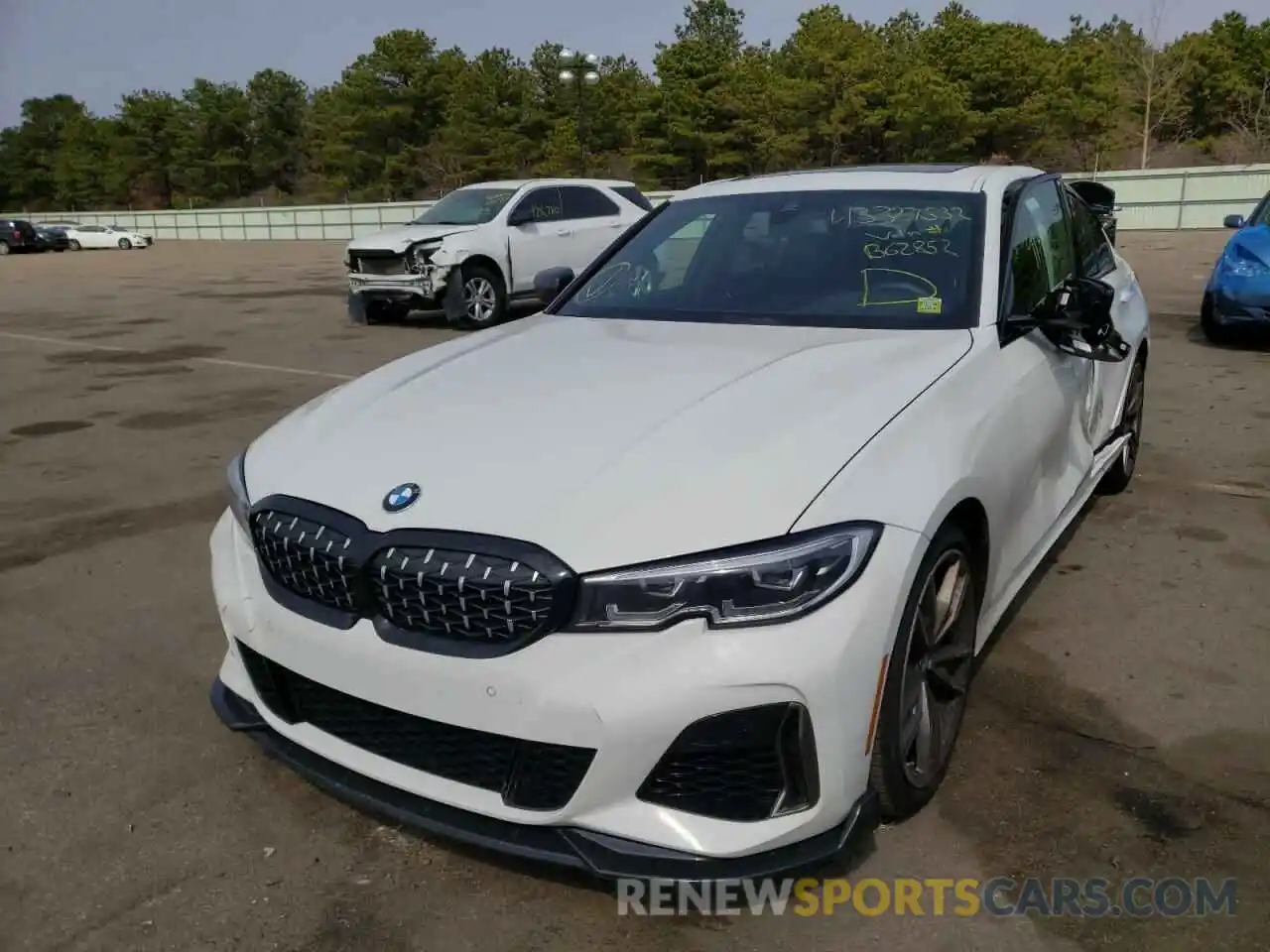 2 Photograph of a damaged car 3MW5U9J06M8B62852 BMW M3 2021