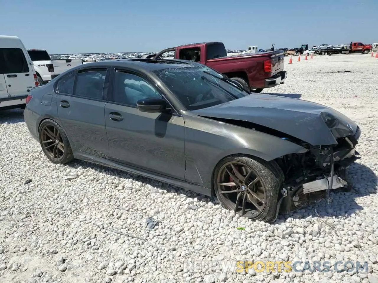4 Photograph of a damaged car WBA5U7C09MFL27298 BMW M3 2021