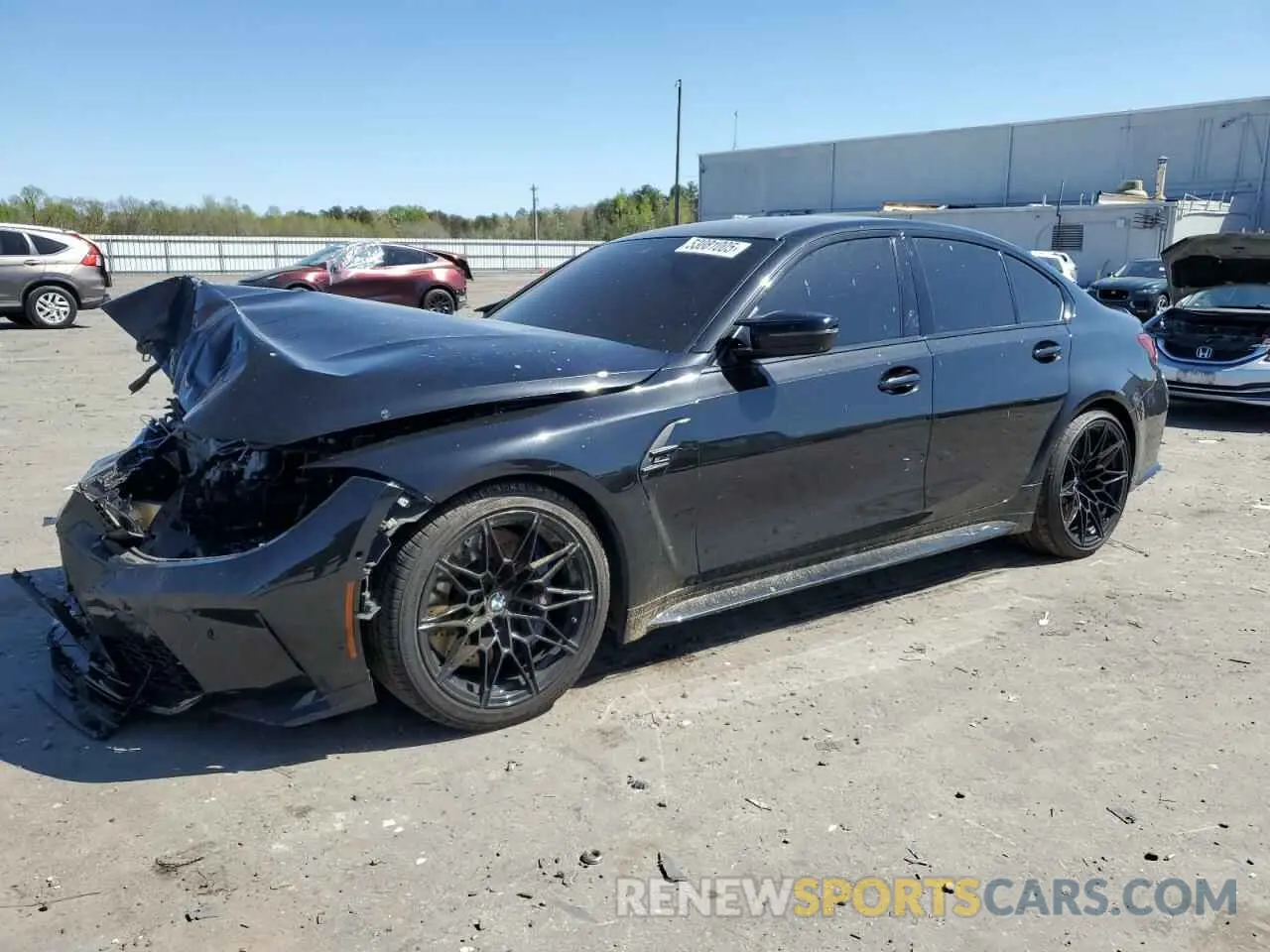 1 Photograph of a damaged car WBS33AY01MFL13133 BMW M3 2021