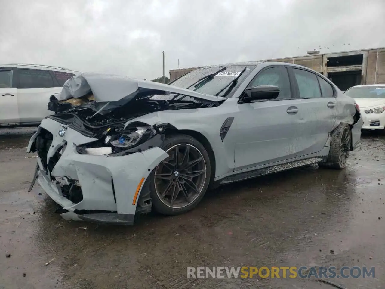 1 Photograph of a damaged car WBS33AY04MFL24711 BMW M3 2021