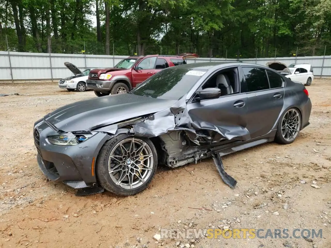 1 Photograph of a damaged car WBS33AY04MFL54422 BMW M3 2021