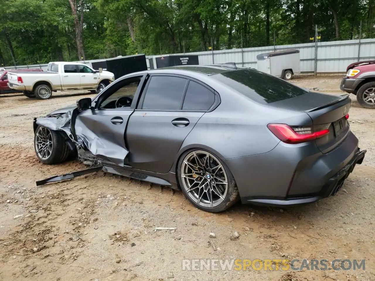 2 Photograph of a damaged car WBS33AY04MFL54422 BMW M3 2021