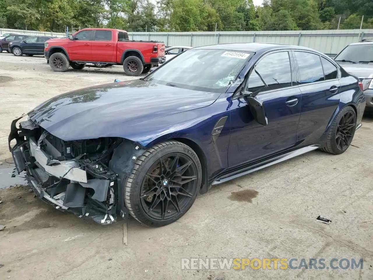 1 Photograph of a damaged car WBS33AY06MFL29800 BMW M3 2021