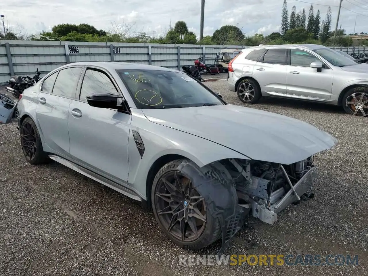 1 Photograph of a damaged car WBS33AY06MFL51389 BMW M3 2021