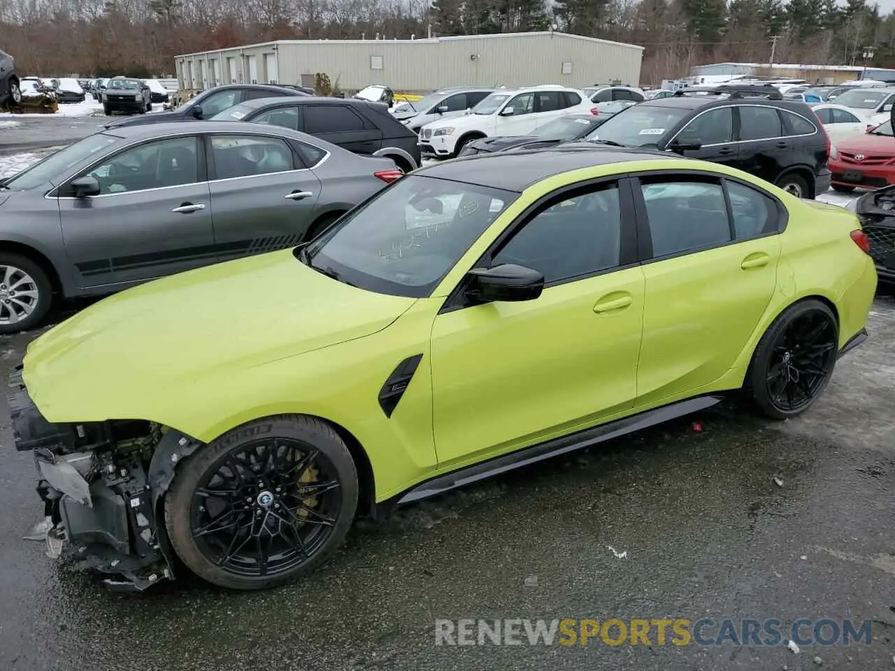 1 Photograph of a damaged car WBS33AY07MFK56940 BMW M3 2021
