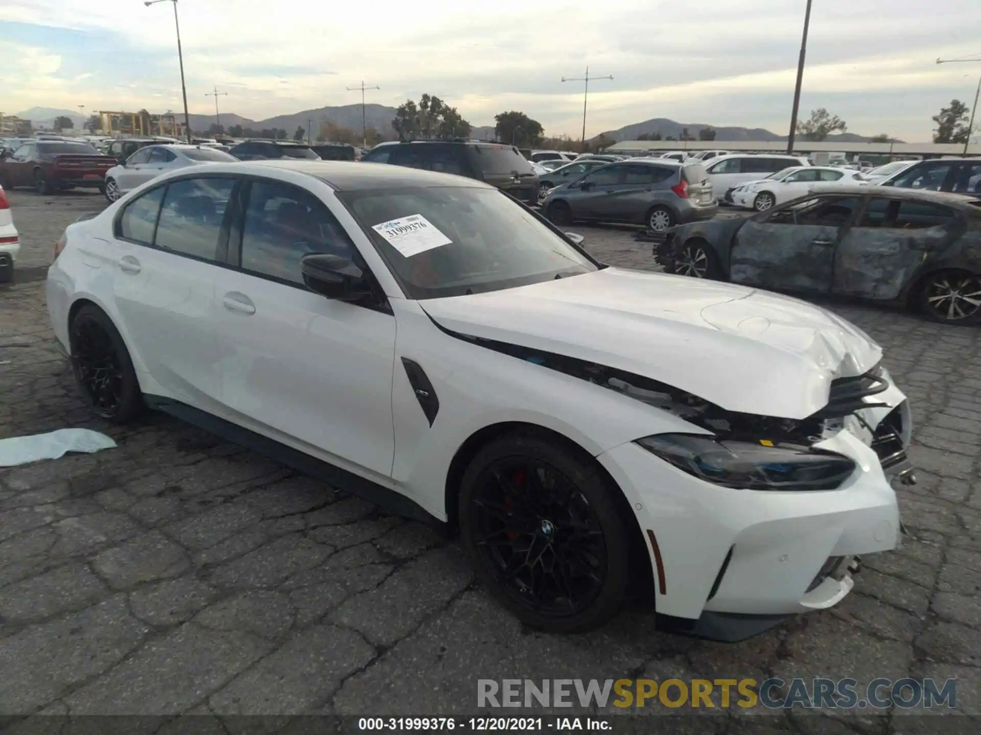 1 Photograph of a damaged car WBS53AY00MFL27064 BMW M3 2021