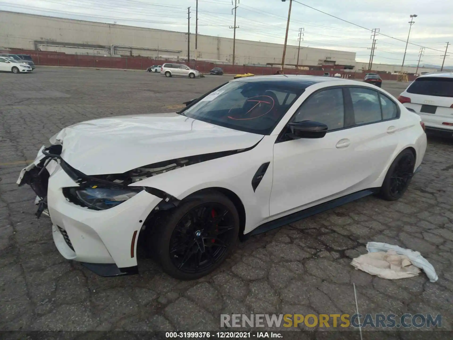 2 Photograph of a damaged car WBS53AY00MFL27064 BMW M3 2021