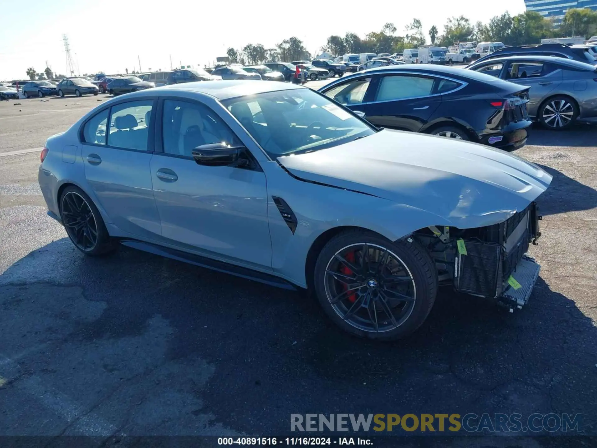 1 Photograph of a damaged car WBS53AY02MFL21718 BMW M3 2021