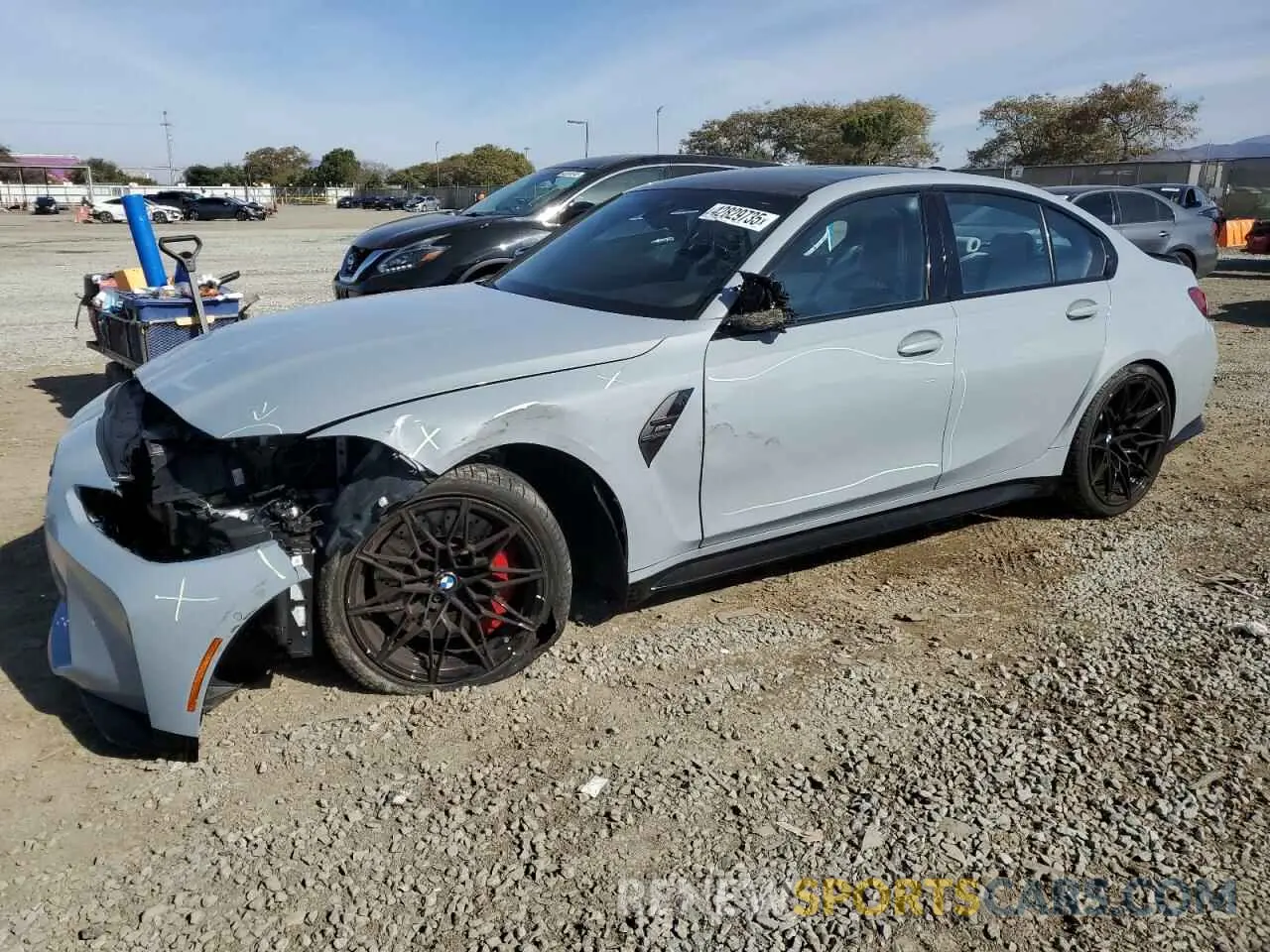 1 Photograph of a damaged car WBS53AY03MFL42464 BMW M3 2021