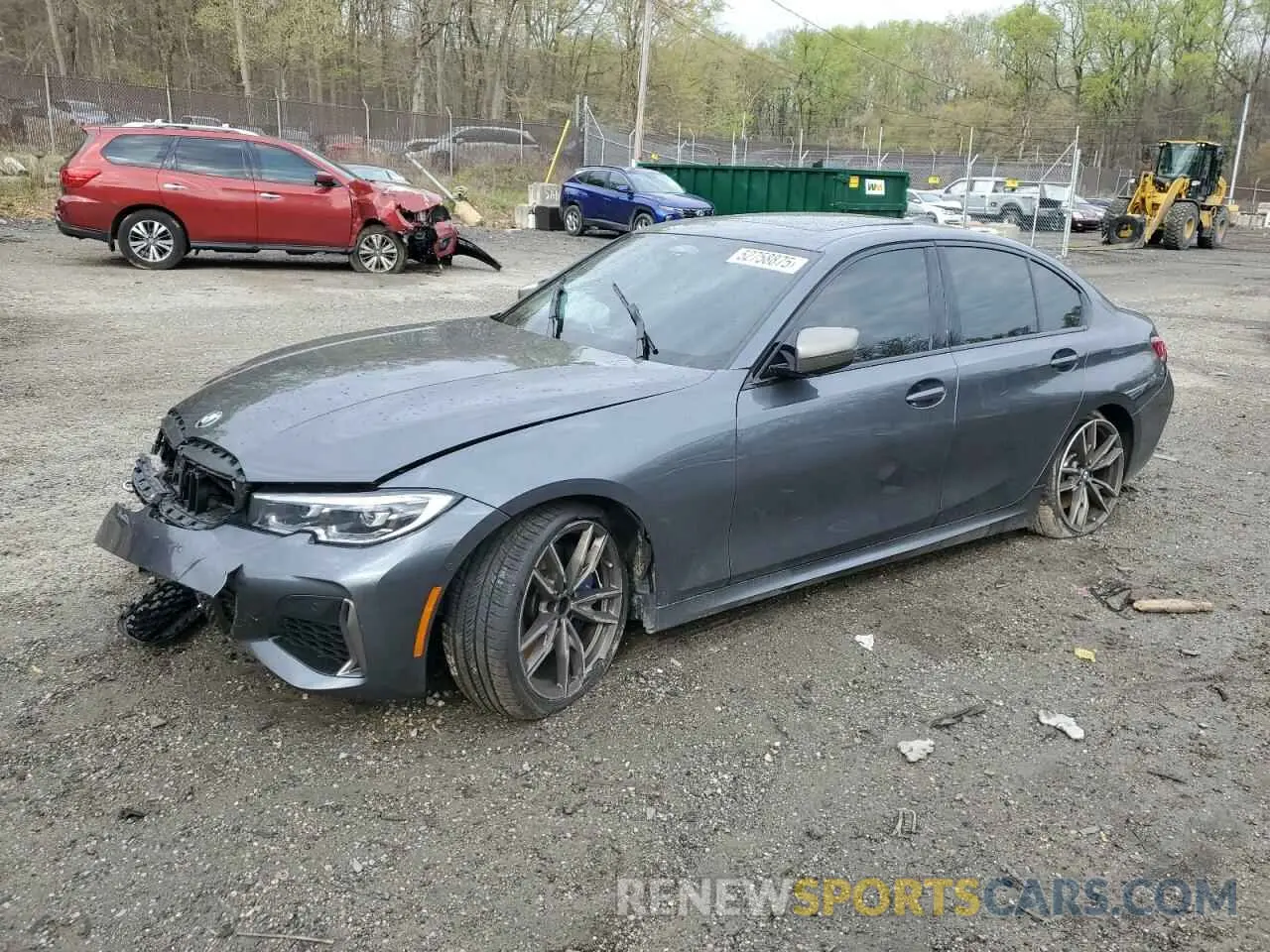 1 Photograph of a damaged car 3MW5U7J06N8C46790 BMW M3 2022