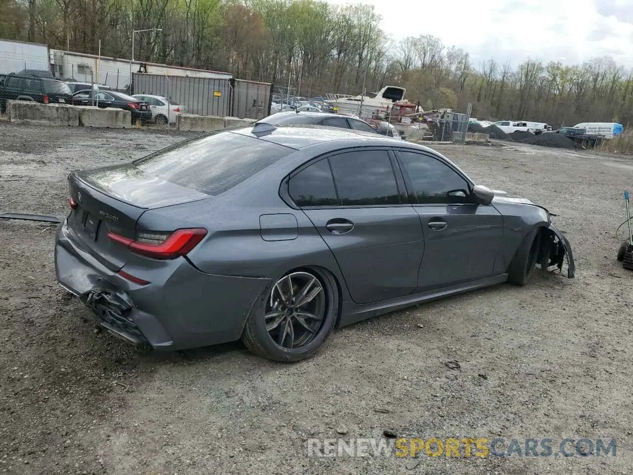 3 Photograph of a damaged car 3MW5U7J06N8C46790 BMW M3 2022