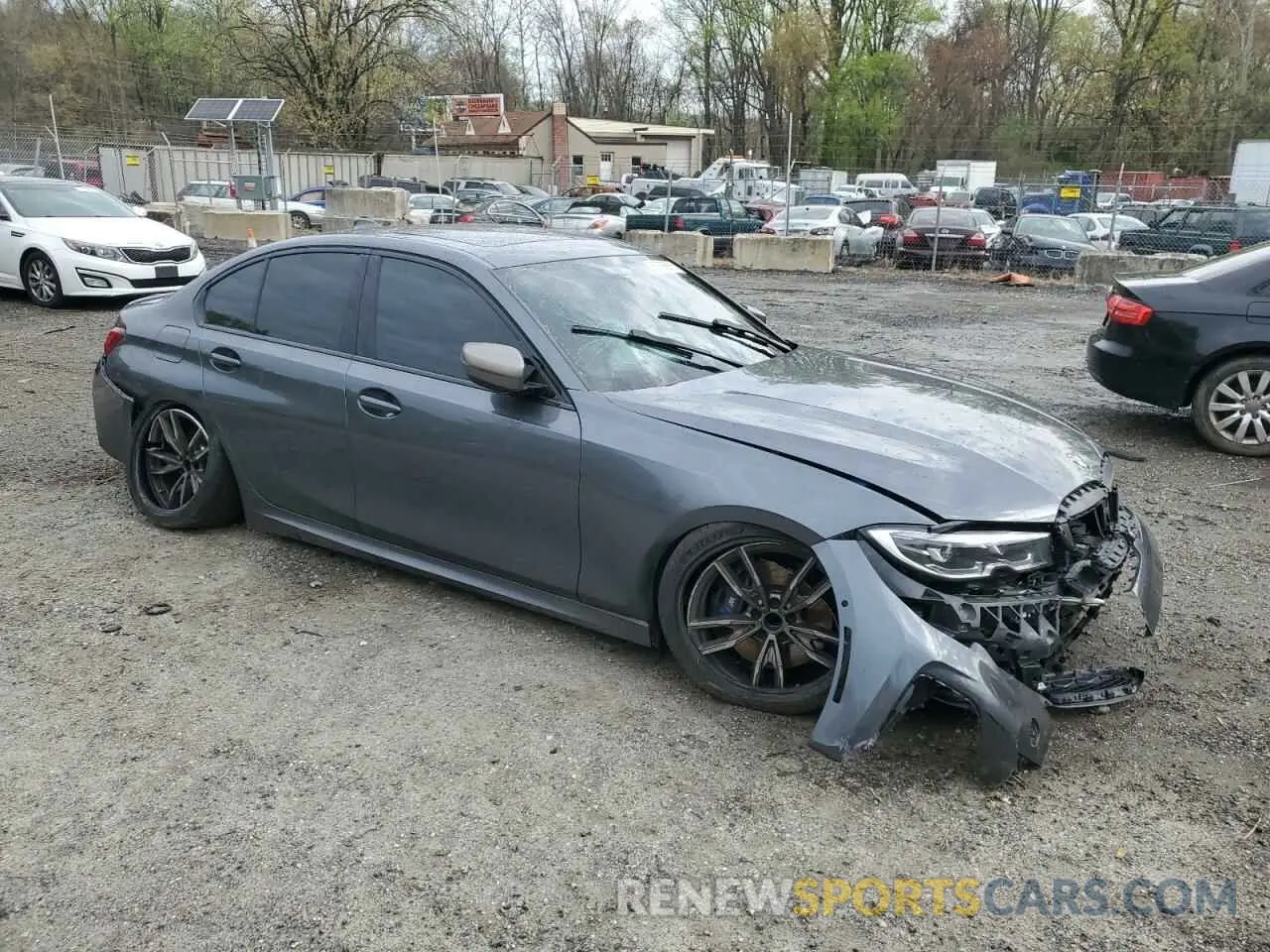 4 Photograph of a damaged car 3MW5U7J06N8C46790 BMW M3 2022