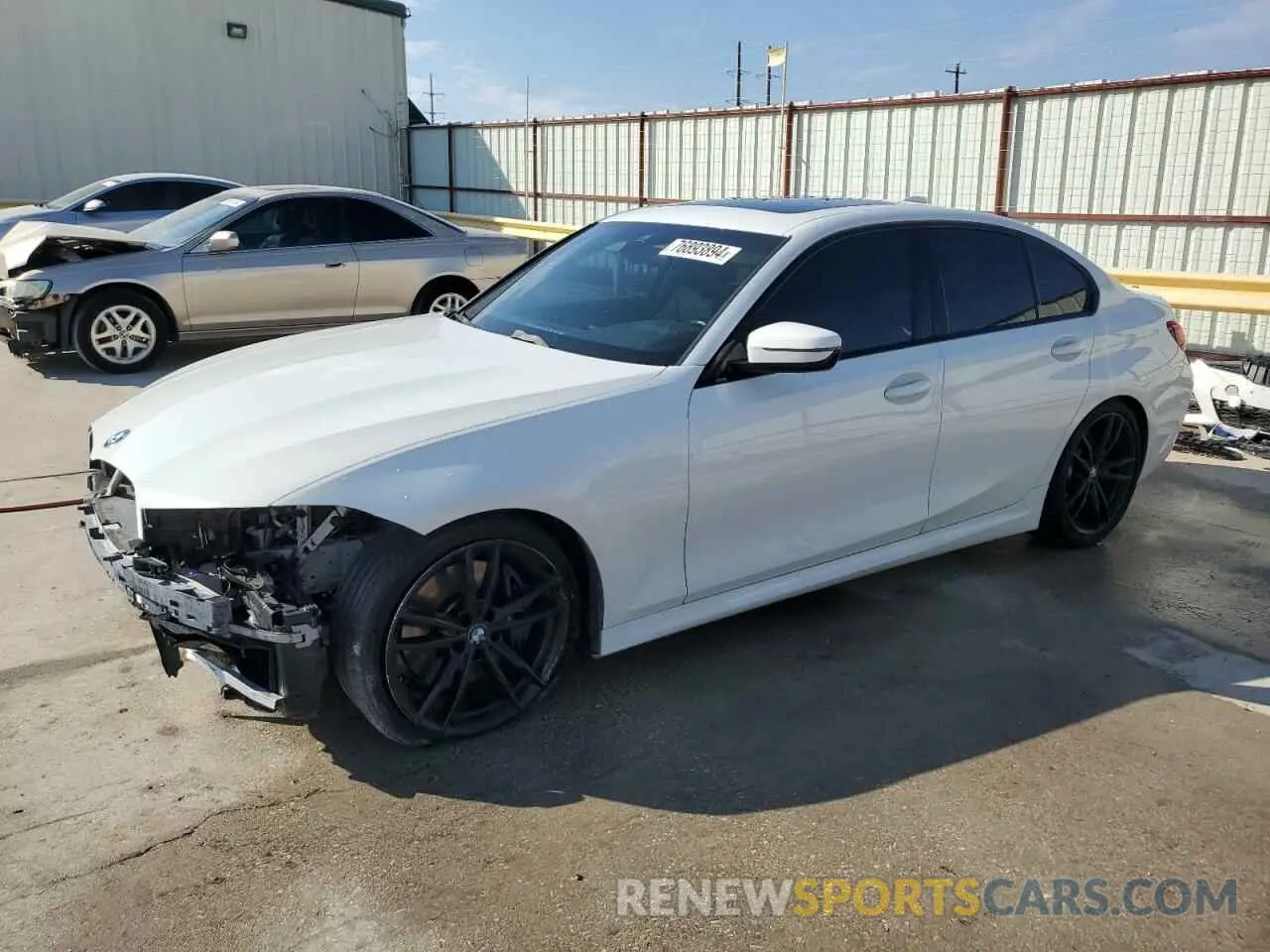 1 Photograph of a damaged car 3MW5U7J0XN8C26736 BMW M3 2022